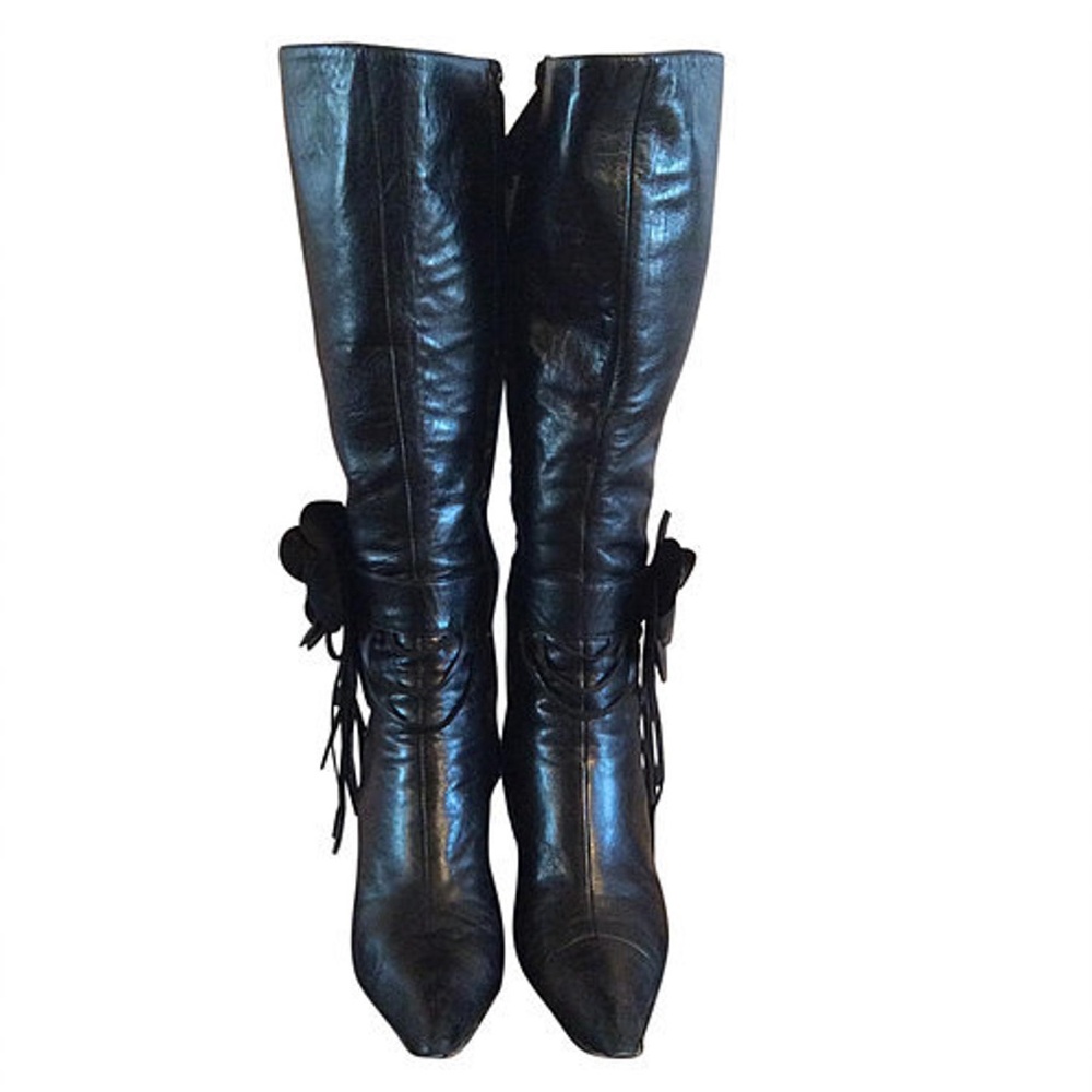Giuseppe Zanotti Black Leather Boots Size 6